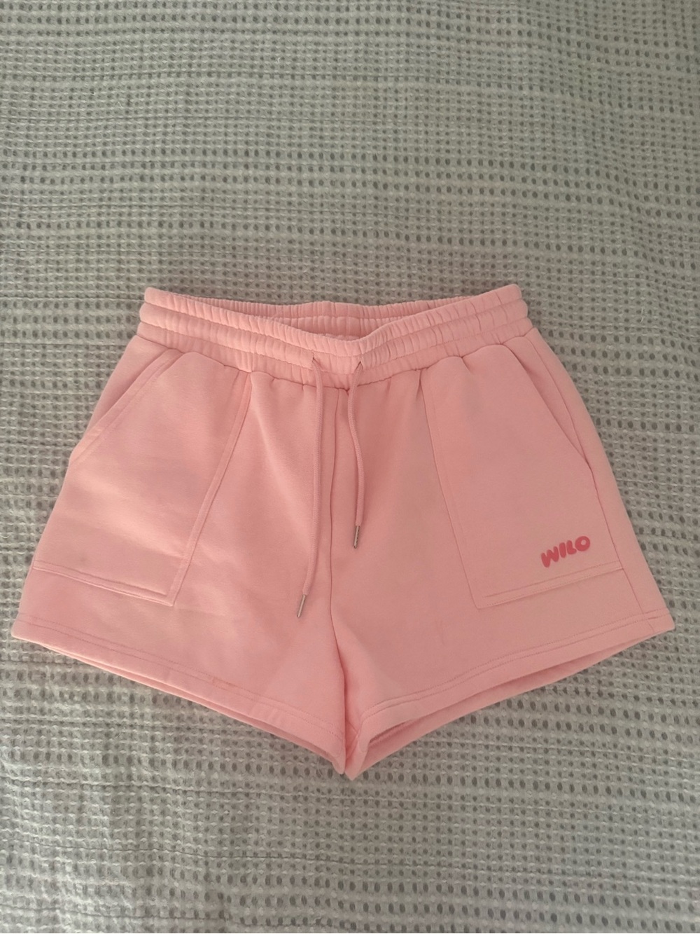 Wilo Women's Pink Athletic Drawstring Shorts